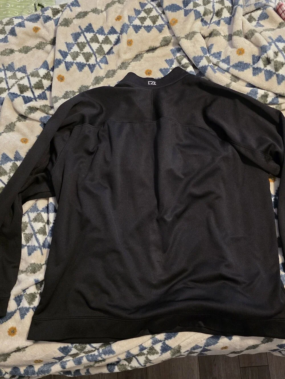 Cutter & Buck Black Quarter-Zip Pullover with Georgia Bulldogs Logo